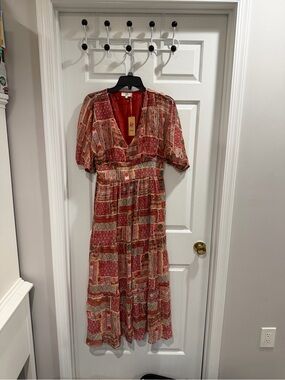 entro burgundy dress Reyna Midi Dress Burgundy / S
